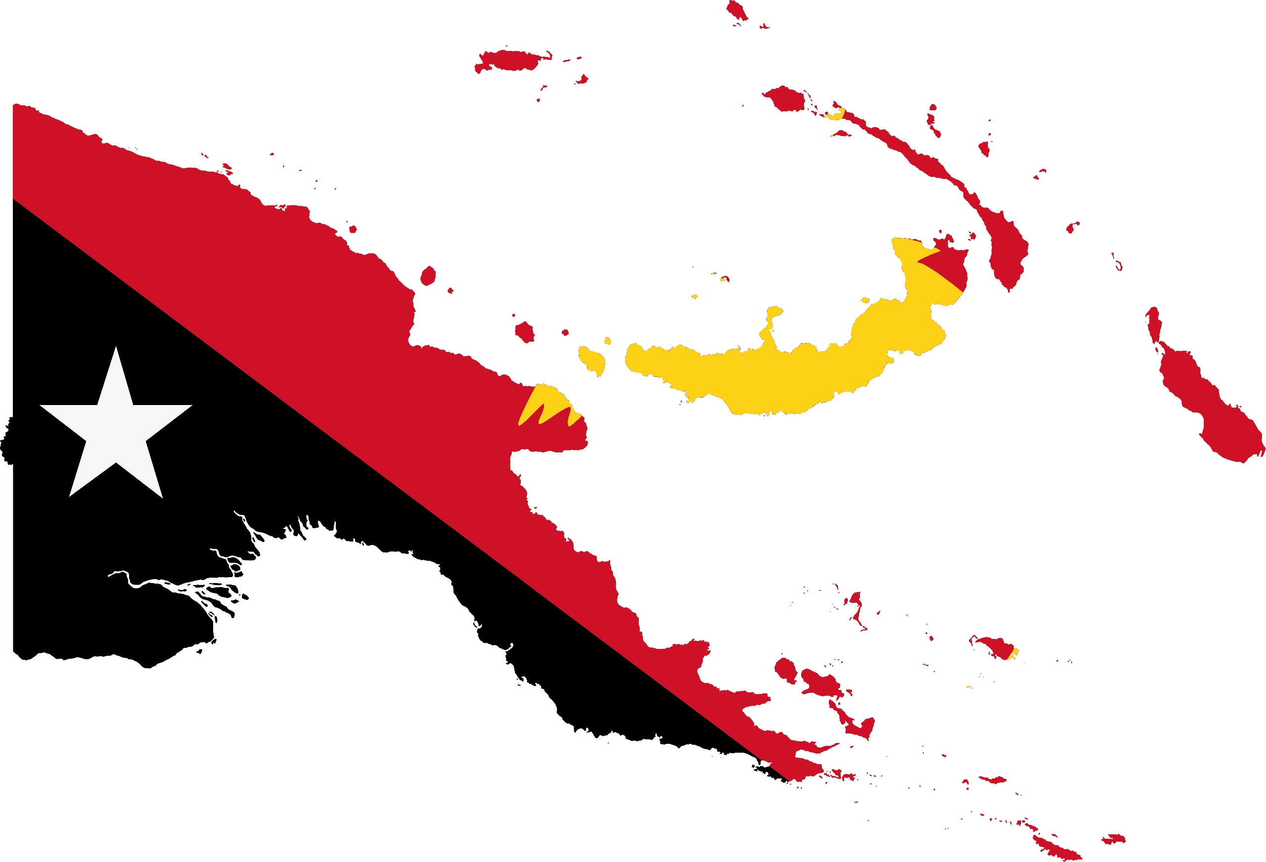 National Flag Of Papua New Guinea Symbol Hunt
