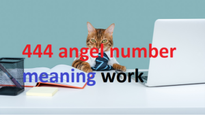 444 angel number meaning work