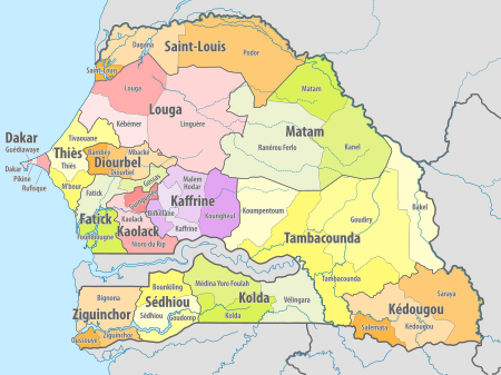 Senegal map image