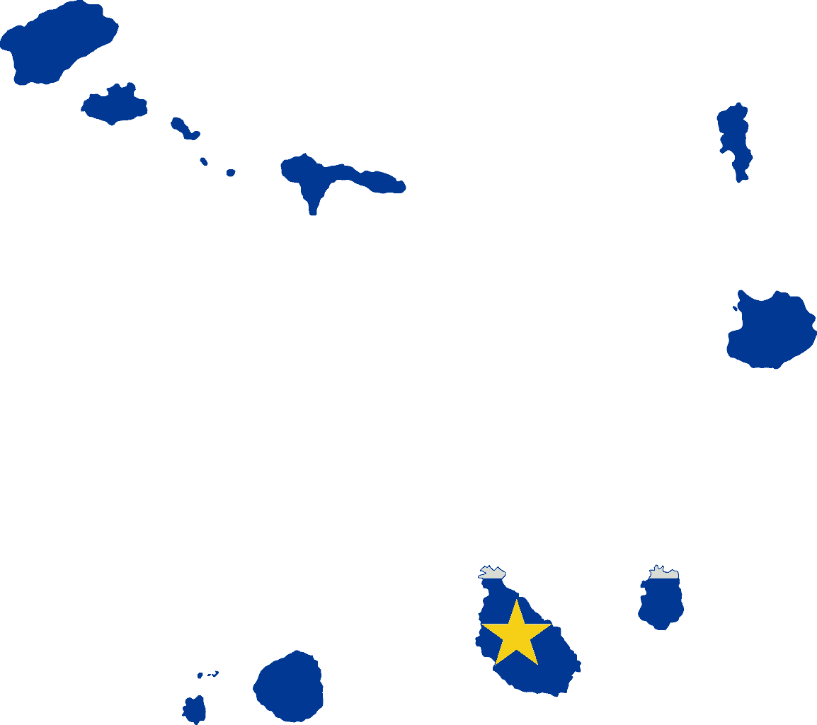 Flag map of Cabo Verde