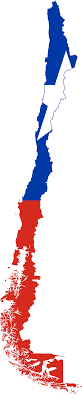 Flag map of Chile