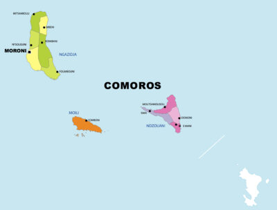 Comoros map image