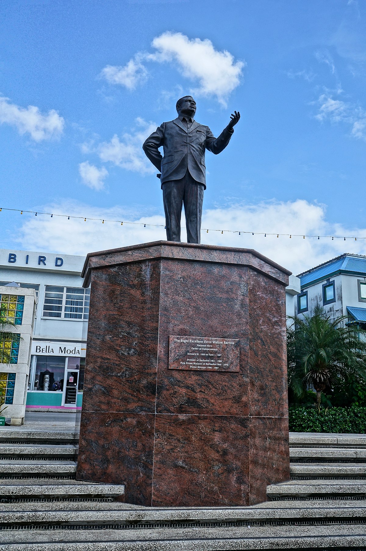 National monument of Barbados - Errol Barrow Statue