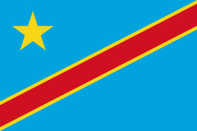 National flag of Democratic Republic of the Congo