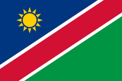 National flag of Namibia