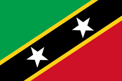 National flag of St Kitts & Nevis