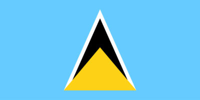National flag of St Lucia