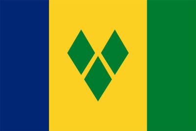 National flag of Saint Vincent & The Grenadines