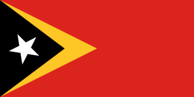 National flag of East Timor (Timor-Leste)