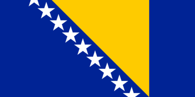 National flag of Bosnia Herzegovina
