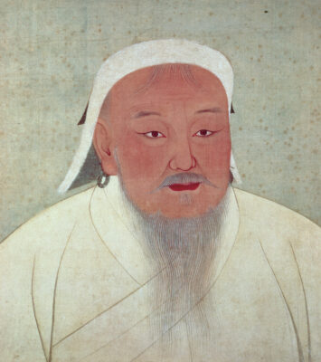 National hero of Mongolia - Genghis Khan
