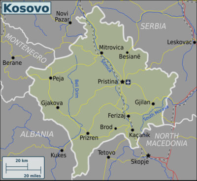 Kosovo map image
