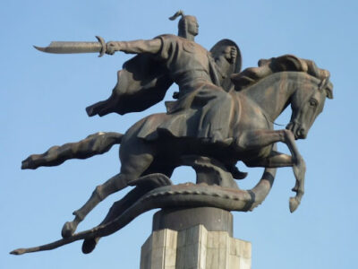 National hero of Kyrgyzstan - Manas
