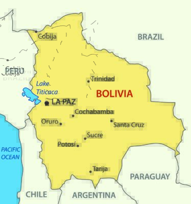 Bolivia map image