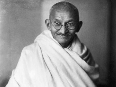 National hero of India - Mohandas Karamchand Gandhi