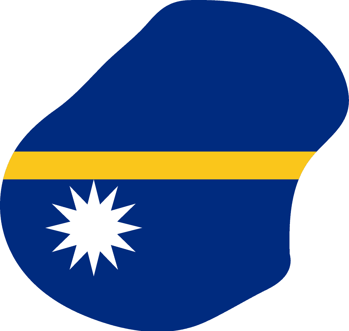 Flag map of Nauru