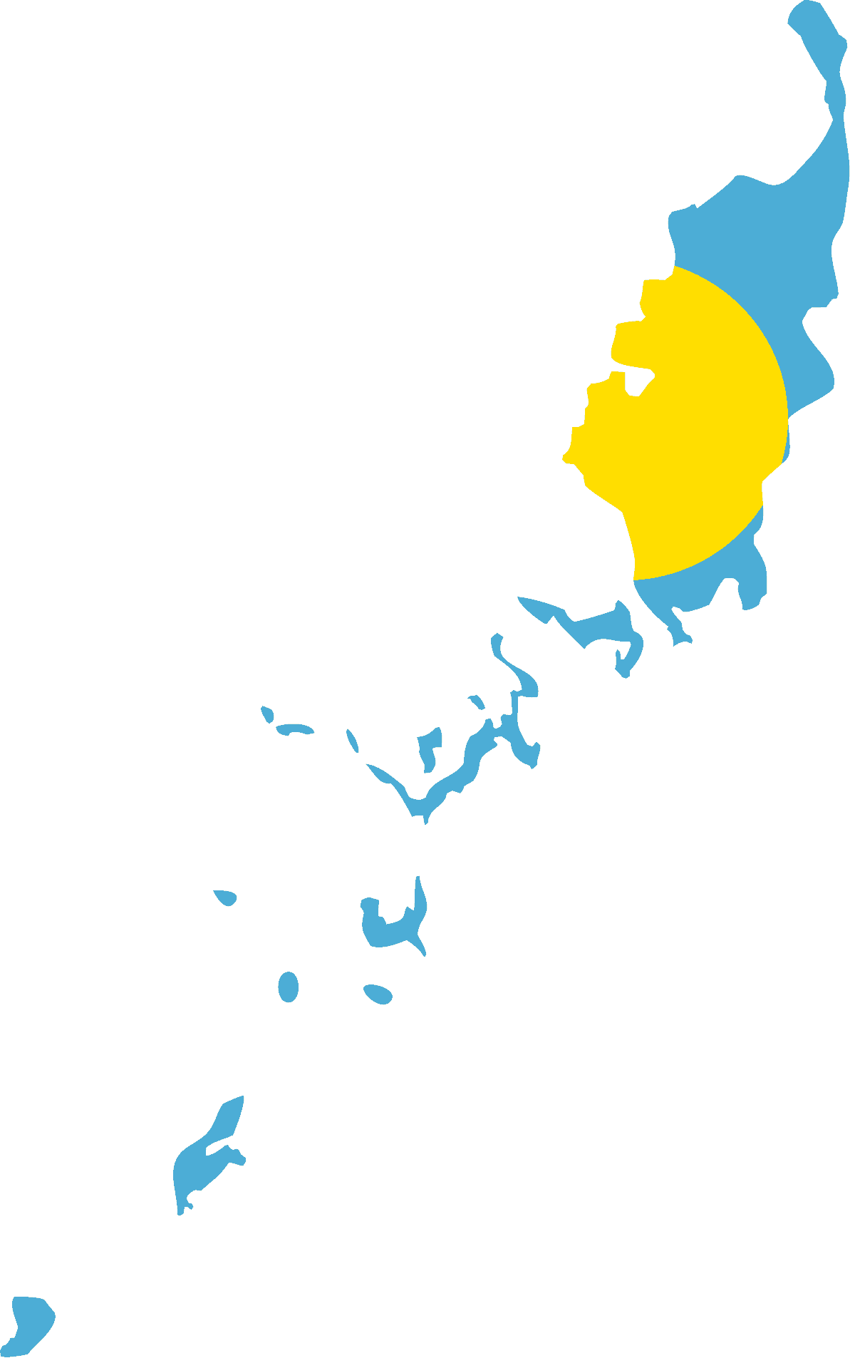 Flag map of Palau