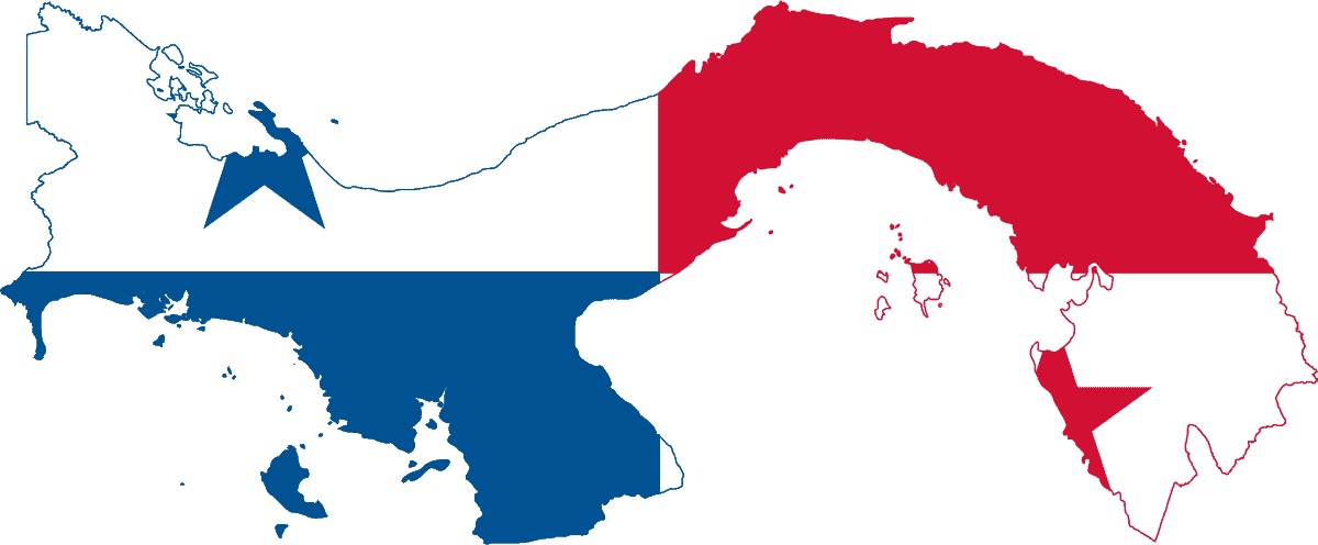 Flag map of Panama