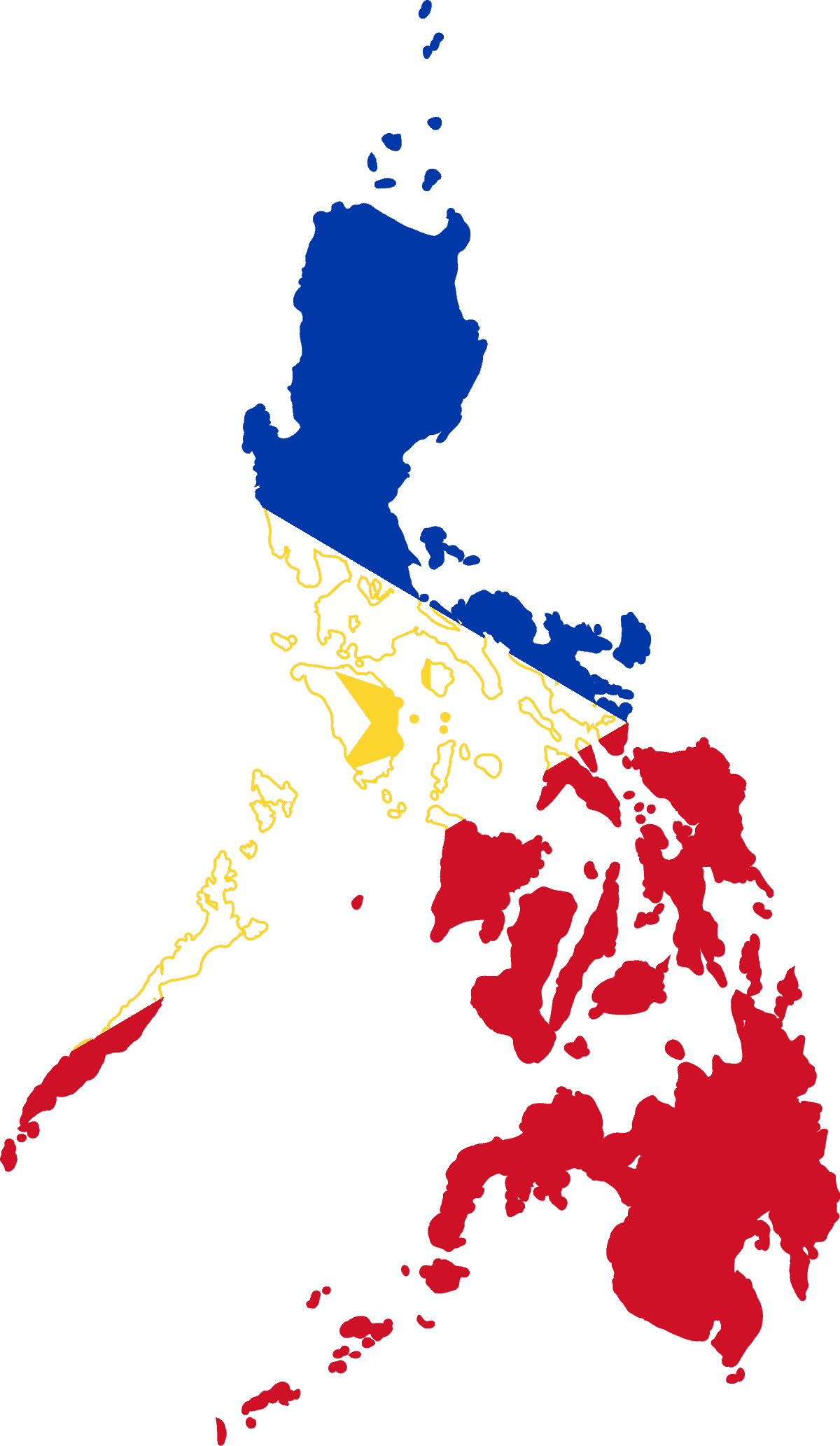 Flag map of Philippines