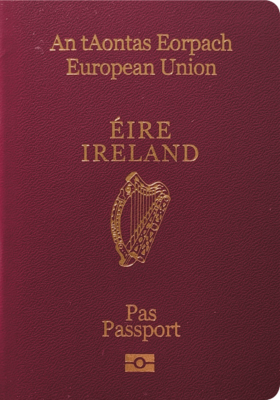 Passport of Republic of Ireland