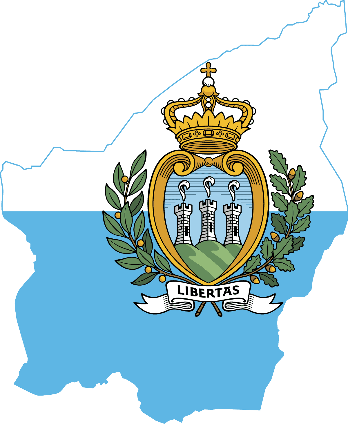 Flag map of San Marino