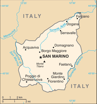 San Marino map image