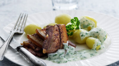 National Dish of Denmark - Stegt flæsk med Persillesovs
