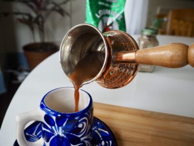 National drink of Libya - Strong tea, Arabic coffee, and Laggmy