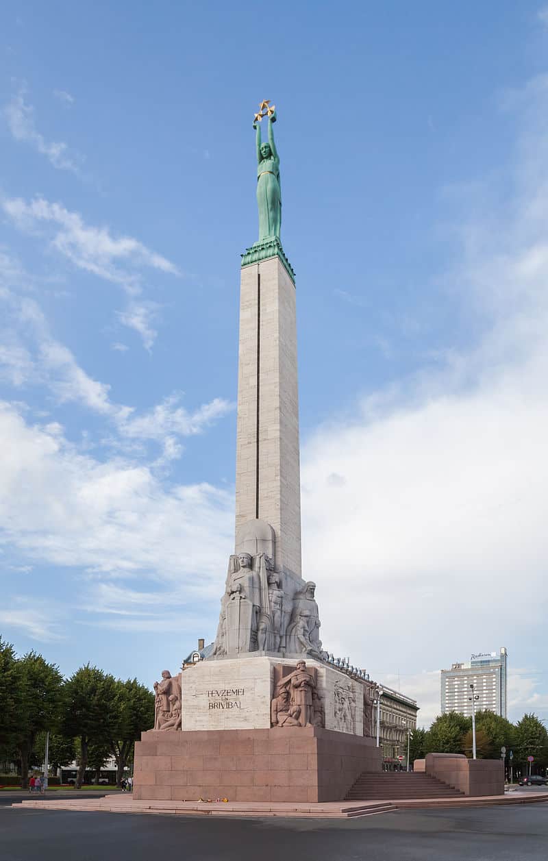 National monument of Latvia - The Freedom Monument