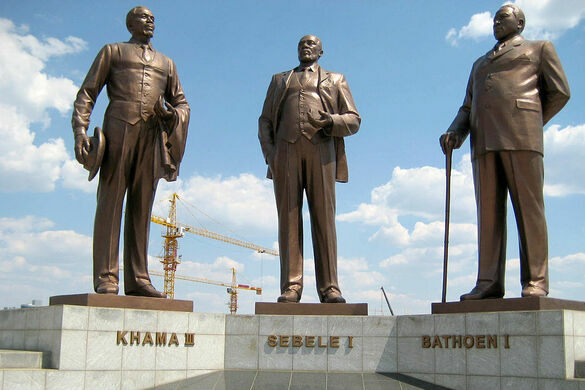 National monument of Botswana - The Three Dikgosi