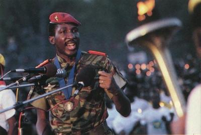 National hero of Burkina Faso - Thomas Isidore Noël Sankara