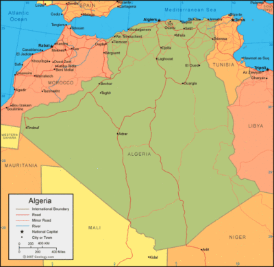 Algeria map image