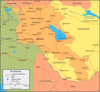 Armenia map image