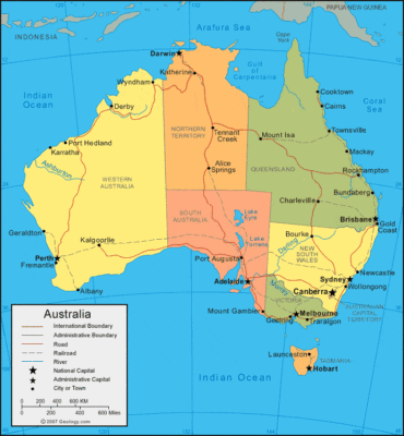Australia map image