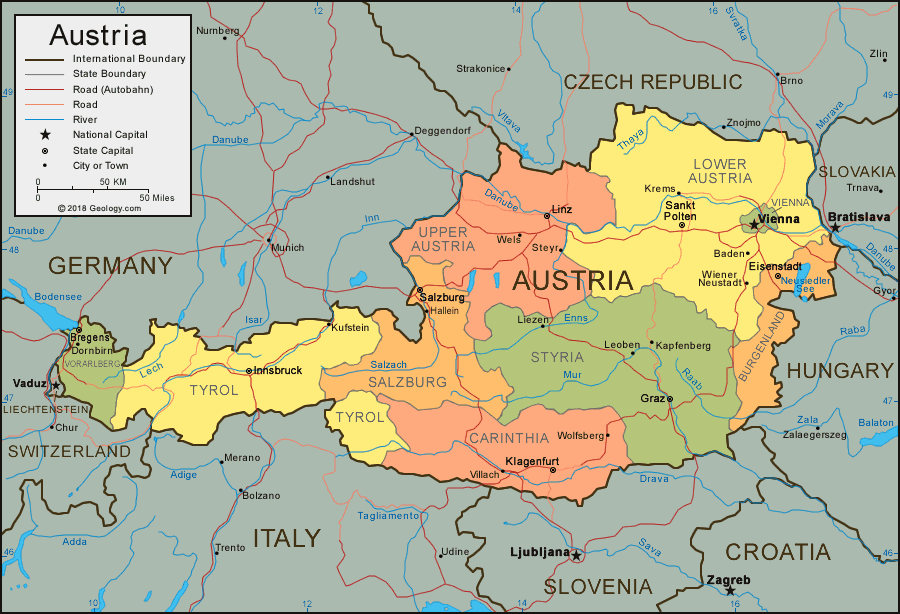 Austria map image