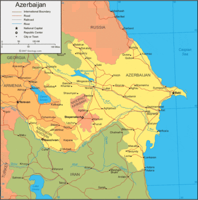 Azerbaijan map image
