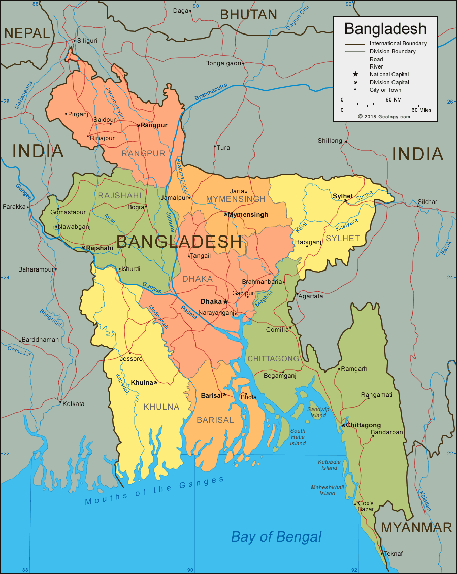 Bangladesh map image