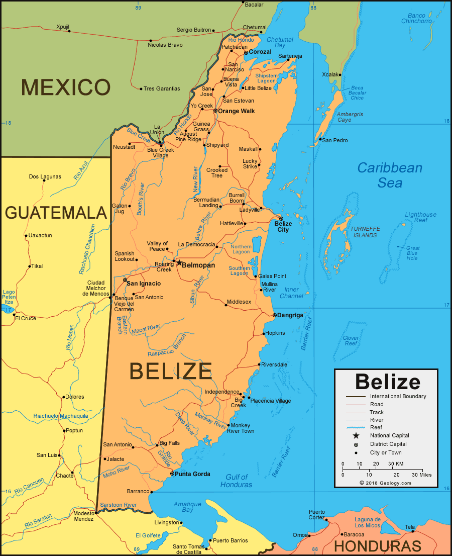 Belize map image