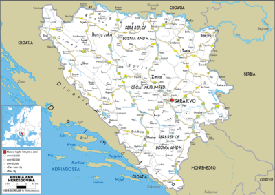 Bosnia and Herzegovina map image