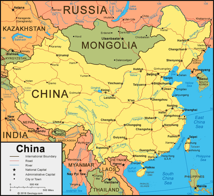 China map image