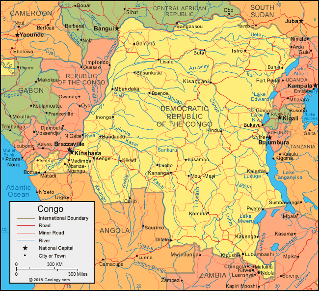 Democratic Republic of the Congo map image