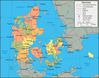 Denmark map image