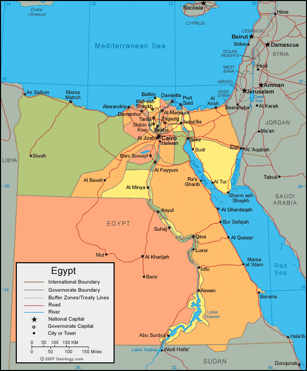 Egypt map image