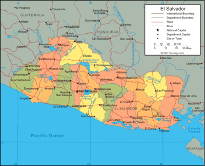 El Salvador map image