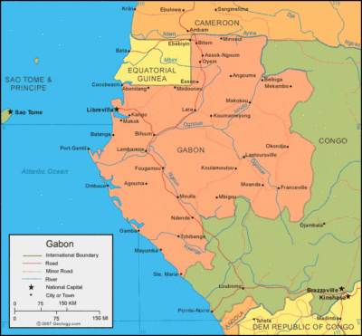 Gabon map image