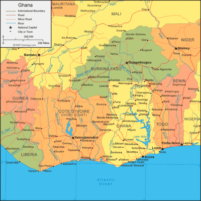 Ghana map image