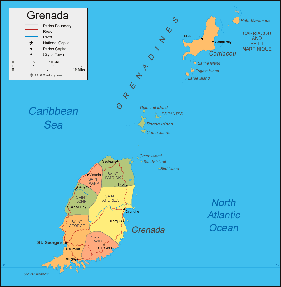 Grenada map image