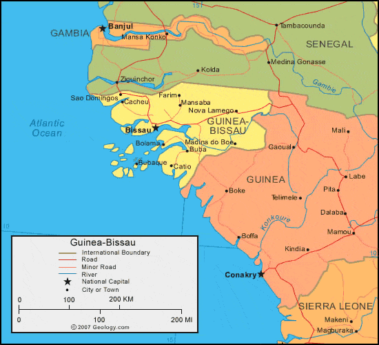 Guinea-Bissau map image