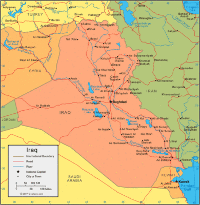 Iraq map image