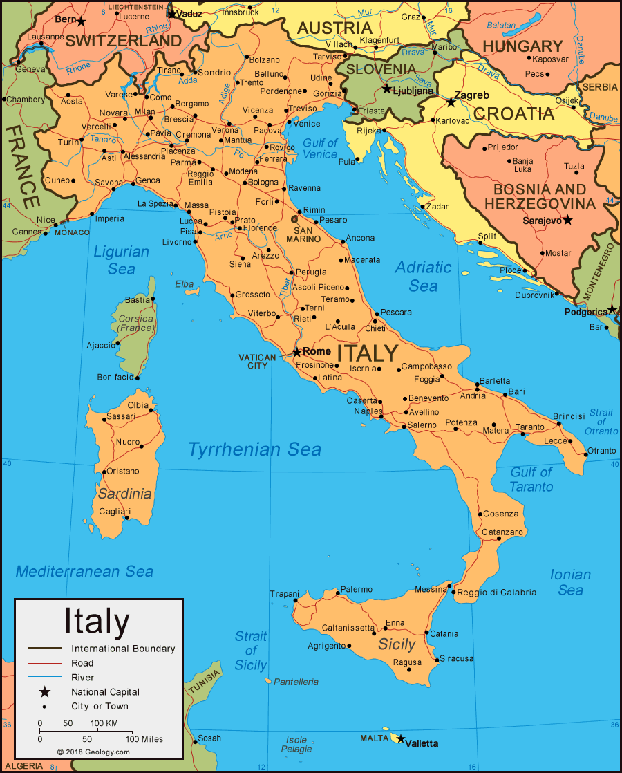 Italy map image